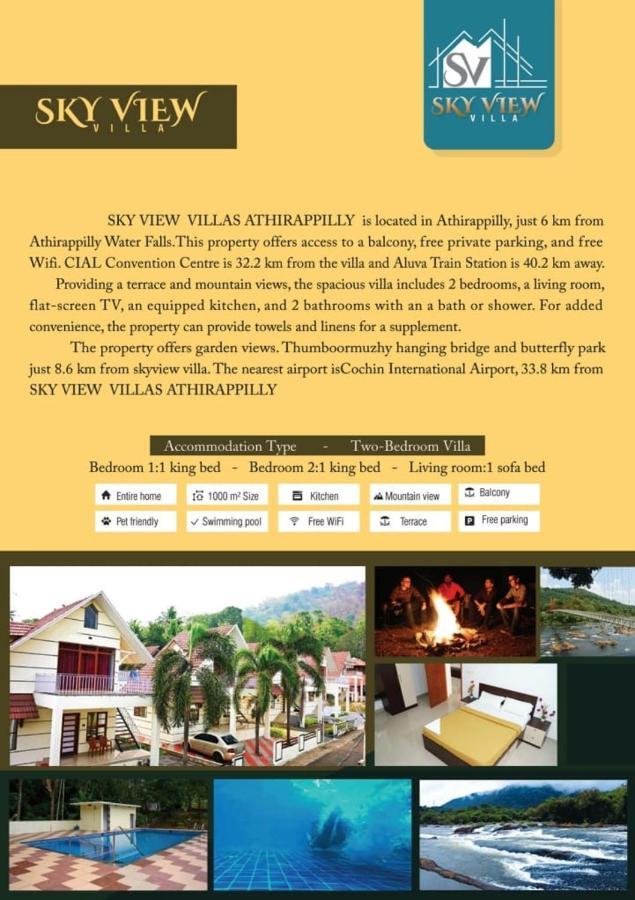 Skyview Villa Athirappilly Esterno foto